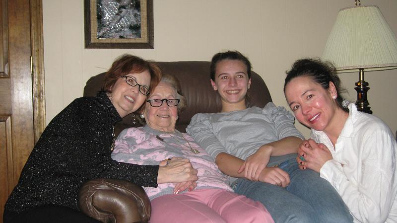 IMG_0846.JPG - Four generations! Rita, Dolores, Christiana & Mary