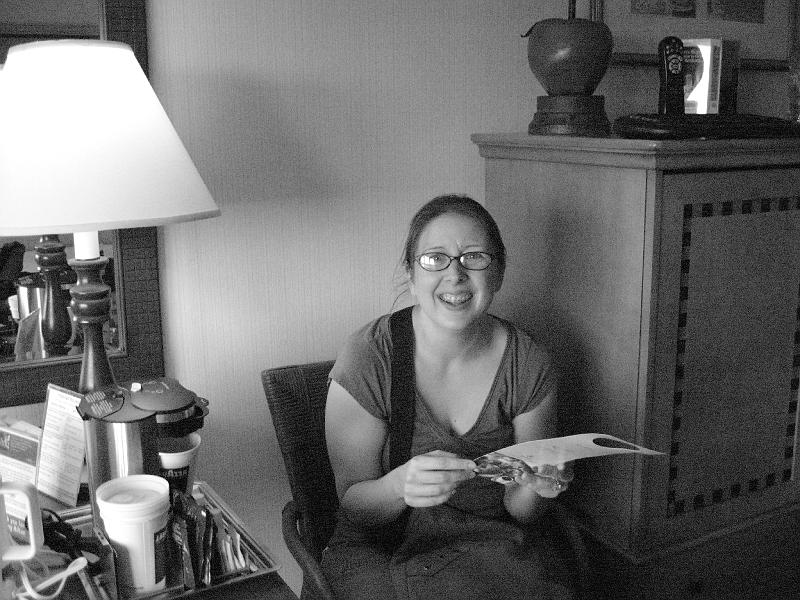 IMG_0516.JPG - Jen is so excited we've arrived!