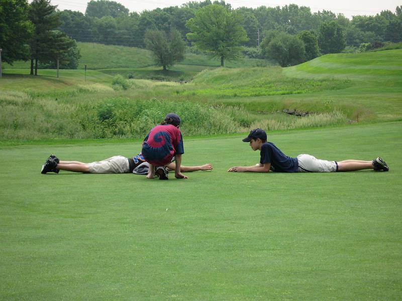 IMG_0054.JPG - Plotting on the golf green